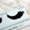 Elegant Lashes F430 Premium Black Feather False Eyelashes Halloween Dance Rave Costume