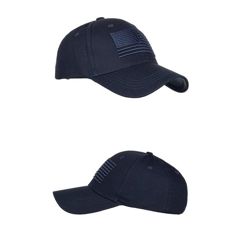 Black American Flag Baseball Cap, USA Low Profile Patriotic Snapback Dad Hat for Men or Women