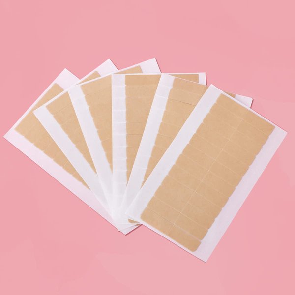 WENNALIFE Hair Extension Tape, Double Sided Replacement Tape Tabs for Tape in Hair Extensions No Residue Transparent Tape in Extension Replacement Tape, 72pcs 1.6x0.3 Inch/Piece