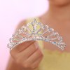 JWICOS Mini Crystal Hair Comb Silver Small Crystal Comb Headpiece Shiny Rhinestone Comb for Girls Princess Birthday Party