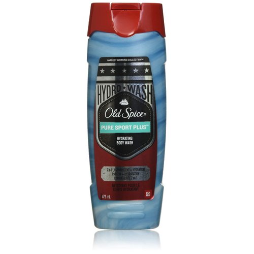 Old Spice Hydro Wash Body Wash Hardest Working Collection Pure Sport Plus 16 Oz, 0.9 Pound