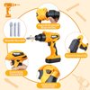 Zealous Kids Tool Set for Boys,Toddler Tool Set with Kids Tool Box & Electronic Toy Drill,Construction Pretend Play Tools for Kids,Toys for 3 4 5 Year Old Boys,Toddler Boy Toys