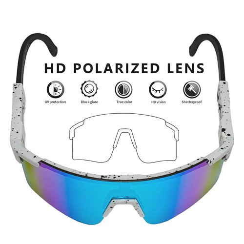 Douide Vipers Sports Sunglasses for Women Youth & Men - UV400 Lens, Baseball TR90 Frame - Ideal for Cycling, Fishing, Skiing (C01)