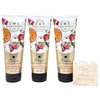 Bath & Body Works Aromatherapy Steeped Invigoration Rose + Tangerine + Tea 3 Body Cream Set with a Himalayan Salts Springs Bar Soap - Full Size
