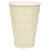 JAM Paper Plastic Party Cups - 12 oz - Ivory - 20 Glasses/Pack