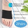 Geyoga 2 Pairs Compression Arch Support Sleeves, Sports Bandage Plantar Fasciitis Support Orthotics Foot Wrap for Flat Feet, Heel Spurs, Plantar Fasciitis Brace for Men and Women, Black