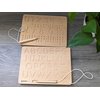 Montessori Alphabet Tracing Board| ABC + Numbers Double Sided with Wooden Pen | ABC Letters| Alphabet Learning Toys 3+ Year Old Toddler Writing Tools Preschool Classroom Must Haves by CosmoKool