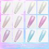SUPWEE Pearl Gel Nail Polish Shimmer Mermaid Gel Polish White Pink Purple Blue Glitter Nail Polish Pearlescent Nail Gel Shell Swirl Thread Effect Soak Off UV LED Gel for Salon Home Manicure 6 Colors