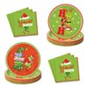 Guass Christmas Party Plates and Napkins Table Decorations - 32 Pack Christmas Paper Plates Party Decorations Dinnerware Set for Xmas Holiday Birthday Baby Shower Party Favors, Serve 16