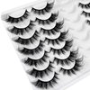 Yasnai Cat Eye Lashes False Eyelashes Fluffy Volume Lashes Wispy Fake Lashes Natural Eyelashes 14 Pairs Pack 9D