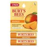 Burt's Bees Lip Balm - Mango, Lip Moisturizer With Responsibly Sourced Beeswax, Tint-Free, Natural Origin Conditioning Lip Treatment, 2 Tubes, 0.15 oz.