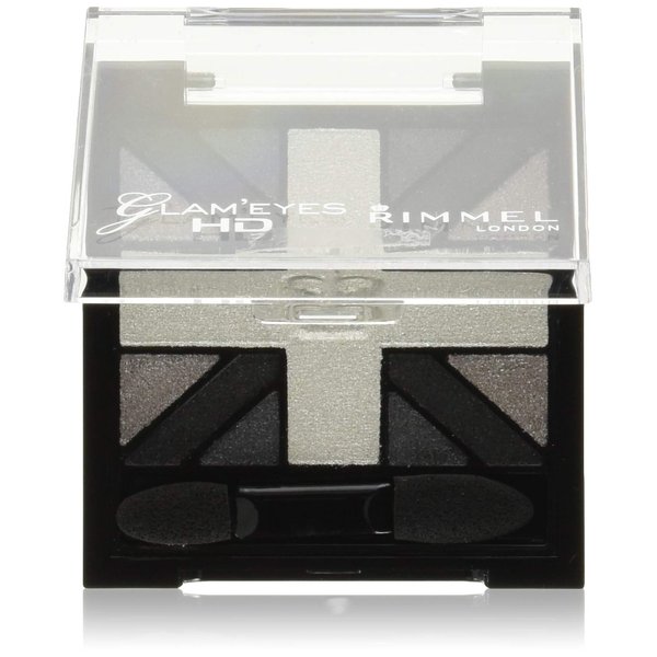 Rimmel Glam' Eyes HD Quad Eye Shadow Palette, Black Cab, .14 oz