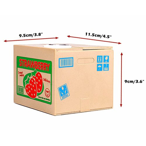 ALIMITOPIA Saving Money Box,Vocal Mischief Stealing Coin Piggy Bank Coin Storage Pot (Cartoon Cat)