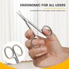 BEZOX Precision Curved Tip Cuticle Scissors - Russian Style Sharp Nail Dead Skin and Hangnail Scissor, Professional Cuticle Trimmer with Sharp, Thin Blade - Ideal for Right & Left-Handed Use