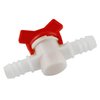 DGZZI Barbed Ball Valve 2PCS 1/2-Inch ID In-Line Ball Valve Shut-Off Switch with Hose Barb for Drip Irrigation and Aquariums White