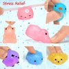 LUDILO Mochi Animal Squishies Toys 2nd Generation Glitter Mochi Squishy 28pcs Kawaii Mini Squishies Party Favors for Kids Stocking Stuffers Class Prizes Valentines Birthday Gifts Stress Relief Toy