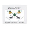 3Pcs Christmas Face Jewels Tattoo Eyes Gems, Glow in the Dark Christmas Luminous Face Gems Santa Elk Tree Fluorescent Crystals Face Stickers Jewels Temporary Tattoos for Girls and Women