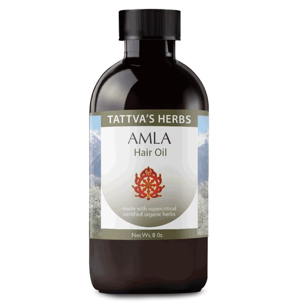 Tattva's Herbs Amla Oil, Amla Hair Oil for Hair Growth & Scalp Treatment, Cold Pressed & Unrefined, Indian Hair Oil, Alma Oil for Hair Growth, 8 oz Bottle, 25 Years Of Premium Service