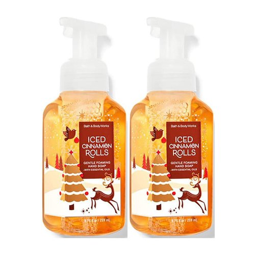 Bath & Body Works Iced Cinnaon Rolls Deep Cleansing Hand Soap 2 Pack 8 oz. (Iced Cinnaon Rolls)