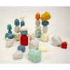 moderngenic Wooden Balancing Stacking Stones, 36pcs Wood Rocks, Building Blocks Set, Sorting and Stacking Games, Lightweight Natural Colorful Toys, Preschool Learning Educational Puzzle Toy