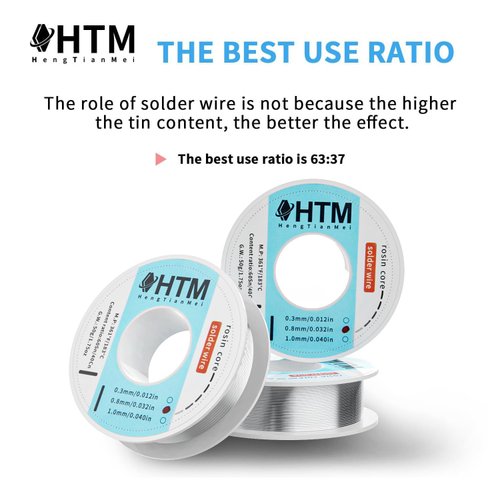 63/37 Rosin Core Tin Lead Solder Wire For Electrical Soldering(0.3mm/50g)