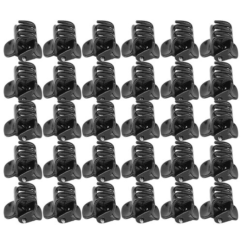 100Pcs Mini Hair Clips Black Tiny Plastic Small Claws Hair Clip Clamp Jaw Clips Ideal for Fine Ha...