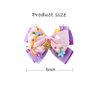 Princess Hair Bow Clips for Girls Women 5 Inch Role Play Halloween Costume Dress Up Accessories for Rapunzel