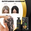 Lazibudgha Black Hair Dye Shampoo 3 in 1，Champu para canas - Herbal Ingredients Natural Plant for Grey Hair in Minutes 350 ML (black)