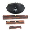 G.B.S Men’s Handmade Comb Set, Pure Synthetic Hair Brush, Dressing Comb, Pocket Comb, Mustache Comb and Military Style Hair Brush