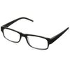 Foster Grant Men's Sloan Square Reading Glasses, Black/Transparent, 59 mm + 1.25