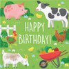 Farm Animals Birthday Party Napkins - 32 Count | 2 packs of 16CT Luncheon Napkins