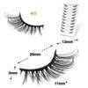 CB Value Pack 20 Pairs/ 2 Trays 3D Fluffy Half Lash Strip, 3/4 Length Cat-Eye False Eyelashes, Black Band Natural Look Wispy Soft Strip Lashes, Multiple Styles, 15 & 33
