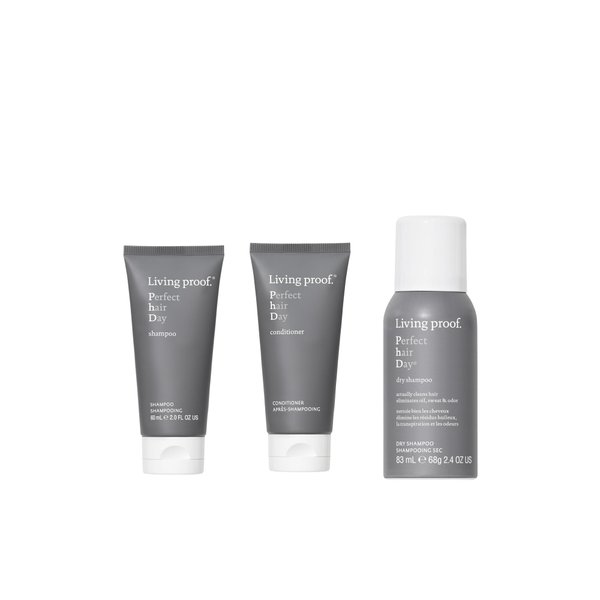Living Proof Travel Size PhD Shampoo, Conditioner, Dry Shampoo Bundle ($50 Value)