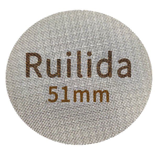 Ruilida Espresso Puck Screen 51mm, Reusable 1.7mm Thickness 150μm 316 Stainless Steel Professional Barista Coffee Filter Mesh Plate for Espresso Portafilter Filter Basket (51mm)