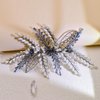 HNYYX Bridal Pearl Hair Comb Blue Beaded Hair Side Crystal Hair Clip Wedding Hair Accessories Suitable for Women Bridesmaid Hairpins A108 (white)