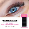 TDANCE Cashmere Easy Fan Lash Extensions Matte Black Self Fanning Volume Lash Extensions 0.05mm D Curl 16mm Single Length Mega Volume Eyelash Extensions(0.05-D,16mm)