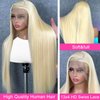 Fopeela 613 Blonde Lace Front Wig Human Hair 30 Inch 13x4 HD Transparnet Straight Glueless Wigs Human Hair Pre Plucked 613 Lace Frontal Wig 180% Density Bleached Knots Human Hair Wigs for Women