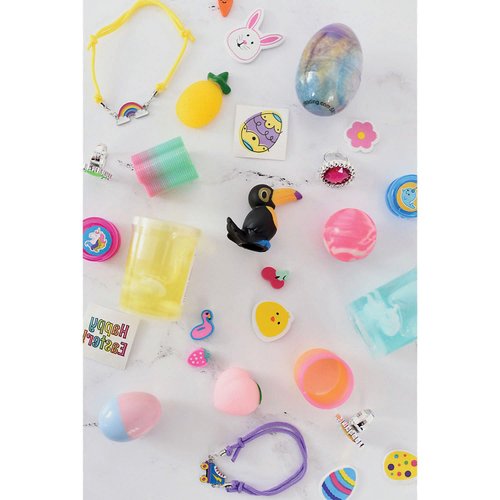 Rainbow Glitter Slime Filled Eggs (1 Dozen) Easter Egg Hunt Supplies, Birthday Party Favors & Prizes