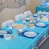 4 Pack Under The Sea Tablecloths Ocean Waves Underwater Table Cover Ocean Animals Table Cloth Ocean Sea Life Tablecloth Ocean Animal Table Cover Summer Beach Pool Birthday Party Supplies 51 x 86 IN