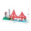KLMEi Micro Building Blocks Set for Adults San Francisco Golden Gate Bridge Architecture Skylines Model, Mini Bricks Toy Present for Kids 1610 PCS