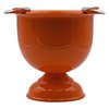 Stinky Cigar Ashtray, Tall and Deep Bowl Design, Windproof, 4 Stirrups, Competition Orange
