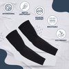 KUHNMARVIN Women Compression Arm Sleeves for men to Cover Arms Tattoo Cover-Up Volleyball Sleeve Softball Pickleball (Black)