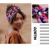 GORTIN Boho Headbands Knotted Head Bands Flower Turban Head Wraps Stretchy Hair Bands Yoga Headband Workout Sweatbands Fashion non-slip Head Scarf Hair Accessory for Women and Girls (A-Tye die)