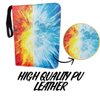 Vibrant Artistic Trading Card Binder with Sleeves, Fire and Ice Design, 4 pocket Trading Card Binder, 400 pocket, PU Collection Card Album, Folder for Game Cards