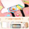 CatchCute Cow Plush Bag Kids Crossbody Bag for Kids, Plush Handbag Tote Bag with Adjustable Strap,Soft Plush Cow Stuffed Purse with Zipper,Coin Pouch Accessories for Toddlers Kids