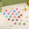 Mini Flower Hair Clip Flower Clips,Colorful Mini Hair Claw Small Hair Clips,Baby Hair Clips Toddler Hair Clips for Women Girls Bangs Strong Grip Tiny Flower Hair Clips (50, Matte Colors)