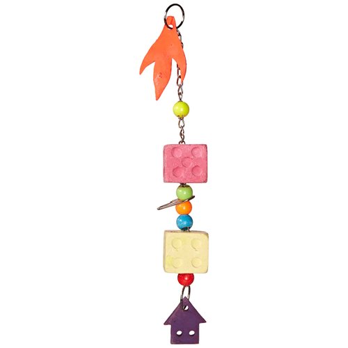 Prevue Pet Products BPV62390 Mineral Block Dice Toy for Bird