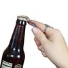Chef Craft Select Durable Plated Iron Bottle Opener/Can Tapper with Magnet, 4.5 inches in length 2 piece set, Gray