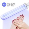 IMIKEYA 4pcs Nail Dryer Lamp Bulbs Tube Replacement 9W 365nm UV Bulb Light Bulb for Nail Art Gel Curing Drying Light Manicure Tool for DIY Lamp Light