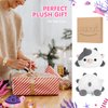 Mewaii Cute Cow Plush Pillow, Kawaii Plushies White Cow Stuffed Toys, Squishy Plushies, Cuddle Plush Pillow for Boys & Girls
